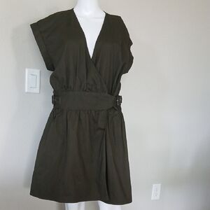 Banana Republic Dark Olive Mini Dress